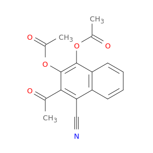 1-Naphthalenecarbonitrile, 2-acetyl-3,4-bis(acetyloxy)-