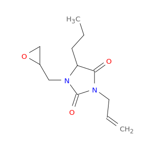 2,4-Imidazolidinedione, 1-(oxiranylmethyl)-3-(2-propenyl)-5-propyl-