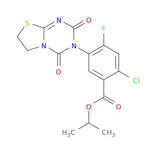 propan-2-yl 2-chloro-5-(2,4-dioxo-6,7-dihydro-2h-[1,3]thiazolo[3,2-a][1,3,5]triazin-3(4h)-yl)-4-fluorobenzoate
