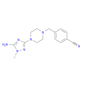 Benzonitrile, 4-[[4-(5-amino-1H-1,2,4-triazol-3-yl)-1-piperazinyl]methyl]-