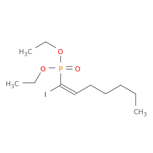 Phosphonic acid, [(1E)-1-iodo-1-heptenyl]-, diethyl ester
