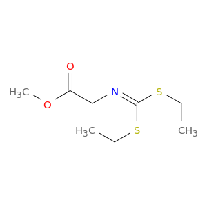 Methyl 2-{[bis(ethylsulfanyl)methylidene]amino}acetate