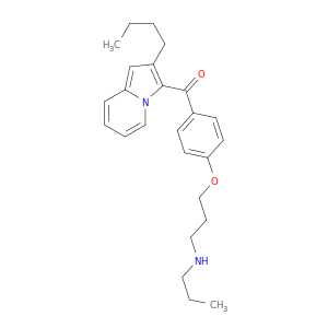 Methanone, (2-butyl-3-indolizinyl)[4-[3-(propylamino)propoxy]phenyl]-