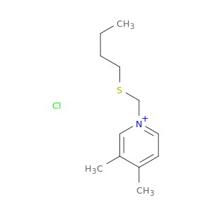 Pyridinium, 1-[(butylthio)methyl]-3,4-dimethyl-, chloride