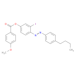 Benzoic acid, 4-methoxy-, 4-[(4-butylphenyl)azo]-3-iodophenyl ester