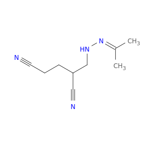 Pentanedinitrile, 2-[[(1-methylethylidene)hydrazino]methyl]-