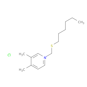 Pyridinium, 1-[(hexylthio)methyl]-3,4-dimethyl-, chloride