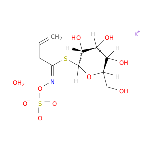 1-硫-1-[N-(磺氧基)-3-丁烯二酸酯]-β-D-葡糖醛酸单钾盐
