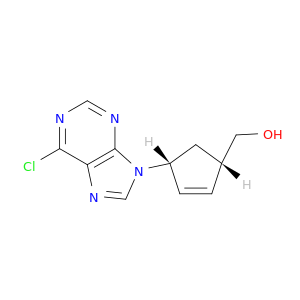 2-Cyclopentene-1-methanol, 4-(6-chloro-9H-purin-9-yl)-, (1S,4R)-