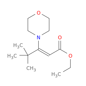 2-Pentenoic acid, 4,4-dimethyl-3-(4-morpholinyl)-, ethyl ester, (Z)-