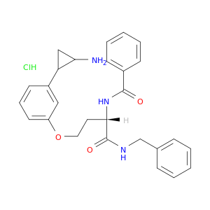N-[(1S)-3-[3-(反-2-氨基环丙基)苯氧基]-1-(苄基氨基甲酰)丙基]苯甲酰胺盐酸盐