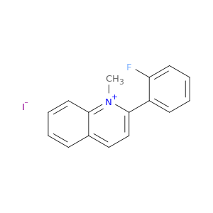 Quinolinium, 2-(2-fluorophenyl)-1-methyl-, iodide (1:1)