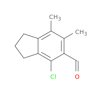 1H-Indene-5-carboxaldehyde, 4-chloro-2,3-dihydro-6,7-dimethyl-
