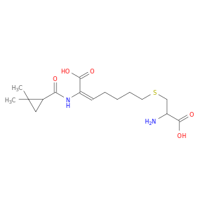 (E)-7-(2-amino-2-carboxy-ethyl)sulfanyl-2-[(2,2-dimethylcyclopropanecarbonyl)amino]hept-2-enoic acid