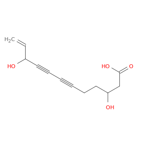 11-Dodecene-6,8-diynoicacid, 3,10-dihydroxy- (9CI)