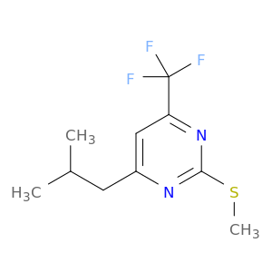 Pyrimidine, 4-(2-methylpropyl)-2-(methylthio)-6-(trifluoromethyl)-