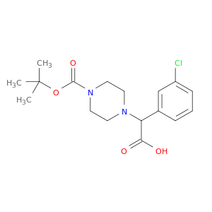 2-(4-BOC-哌嗪)-2-(3-氯苯基)乙酸