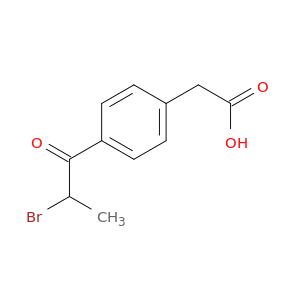 Benzeneacetic acid, 4-(2-bromo-1-oxopropyl)-
