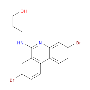 3-[(3,8-dibromophenanthridin-6-yl)amino]propan-1-ol