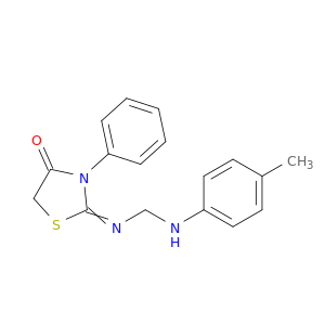 4-Thiazolidinone, 2-[[[(4-methylphenyl)amino]methyl]imino]-3-phenyl-