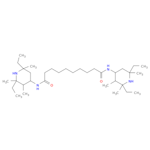 Decanediamide, N,N'-bis(2,6-diethyl-2,3,6-trimethyl-4-piperidinyl)-