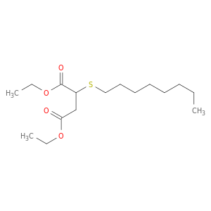 Butanedioic acid, (octylthio)-, diethyl ester
