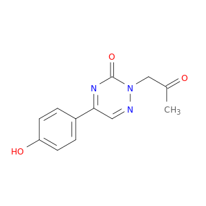 1,2,4-Triazin-3(2H)-one, 5-(4-hydroxyphenyl)-2-(2-oxopropyl)-