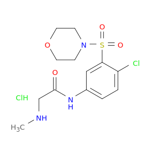 N-(4-Chloro-3-(morpholinosulfonyl)phenyl)-2-(methylamino)acetamide hydrochloride