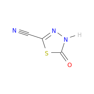 1,3,4-Thiadiazole-2-carbonitrile, 4,5-dihydro-5-oxo-