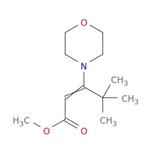 2-Pentenoic acid, 4,4-dimethyl-3-(4-morpholinyl)-, methyl ester