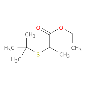 Propanoic acid, 2-[(1,1-dimethylethyl)thio]-, ethyl ester