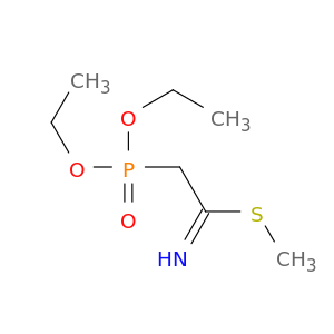Ethanimidothioic acid, 2-(diethoxyphosphinyl)-, methyl ester