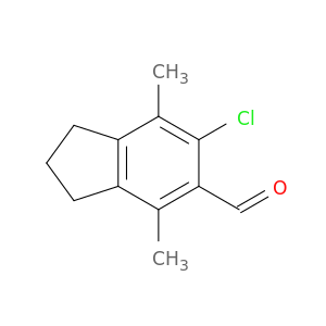 1H-Indene-5-carboxaldehyde, 6-chloro-2,3-dihydro-4,7-dimethyl-