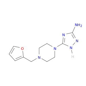 1H-1,2,4-Triazol-3-amine, 5-[4-(2-furanylmethyl)-1-piperazinyl]-
