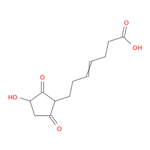 4-Heptenoic acid, 7-(3-hydroxy-2,5-dioxocyclopentyl)-