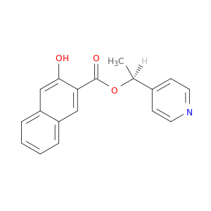 2-Naphthalenecarboxylic acid, 3-hydroxy-, (1S)-1-(4-pyridinyl)ethyl ester