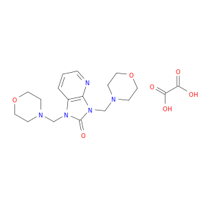 2H-Imidazo(4,5-b)pyridin-2-one, 1,3-dihydro-1,3-bis(4-morpholinylmethyl)-, ethanedioate (1:1)
