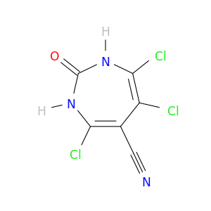 1H-1,3-Diazepine-5-carbonitrile, 4,6,7-trichloro-2,3-dihydro-2-oxo-