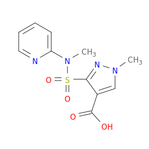 1H-Pyrazole-4-carboxylicacid, 1-methyl-3-[(methyl-2-pyridinylamino)sulfonyl]-