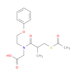 Glycine, N-[3-(acetylthio)-2-methyl-1-oxopropyl]-N-(2-phenoxyethyl)-