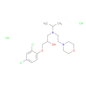 2-Propanol,1-(2,4-dichlorophenoxy)-3-[(1-methylethyl)[2-(4-morpholinyl)ethyl]amino]-,hydrochloride (1:2)