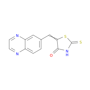 4-Thiazolidinone, 5-(6-quinoxalinylmethylene)-2-thioxo-