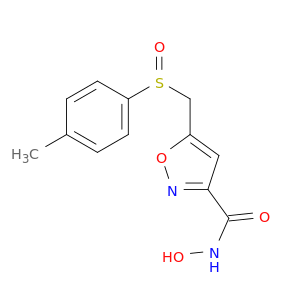 3-Isoxazolecarboxamide, N-hydroxy-5-[[(4-methylphenyl)sulfinyl]methyl]-