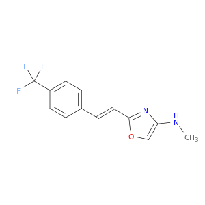 4-Oxazolamine, N-methyl-2-[(1E)-2-[4-(trifluoromethyl)phenyl]ethenyl]-