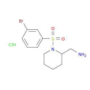 C-[1-(3-溴-苯磺酰基)-哌啶-2-基]甲胺盐酸盐