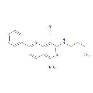 1,6-Naphthyridine-8-carbonitrile, 5-amino-7-(butylamino)-2-phenyl-