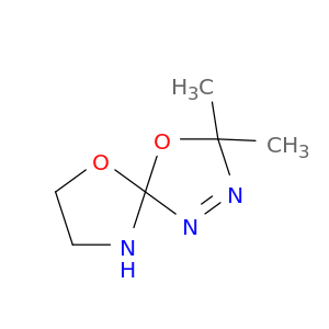 4,6-Dioxa-1,2,9-triazaspiro[4.4]non-1-ene, 3,3-dimethyl-