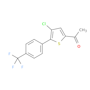 1-(4-Chloro-5-(4-(trifluoromethyl)phenyl)thiophen-2-yl)ethan-1-one