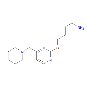 2-Buten-1-amine, 4-[[4-(1-piperidinylmethyl)-2-pyrimidinyl]oxy]-, (E)-
