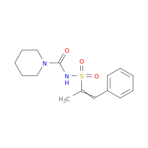 1-Piperidinecarboxamide, N-[(1-methyl-2-phenylethenyl)sulfonyl]-